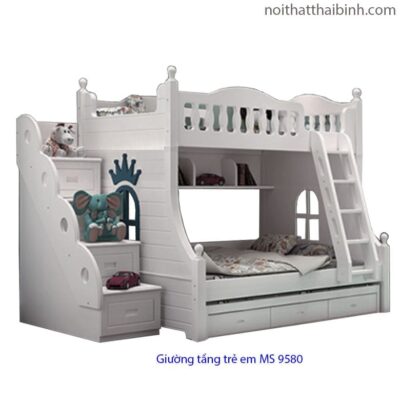 Mẫu giường tầng trẻ em hiện đại đẹp giá rẻ MS 9580 Giá  = 14.500.000đ