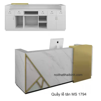 Mẫu quầy lễ tân đẹp MS 1794