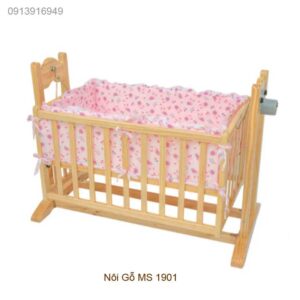 Nôi gỗ cho bé MS 1901