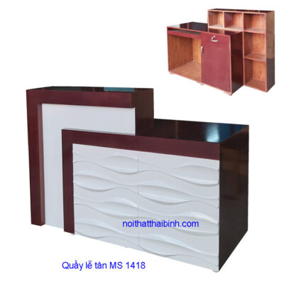 Quầy lễ tân  đẹp MS 1418 Giá bán= 7.700.000đ giảm còn= 6.700.000đ