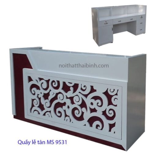 Quầy lễ tân đẹp MS 9531 Giá 1m8 = 8.100.000