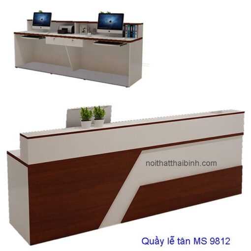 Quầy lễ tân khách sạn đẹp tphcm MS 9812 Giá 2m0 = 8.000.000