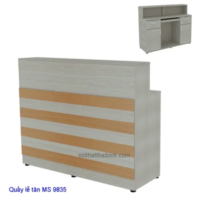 Quầy lễ tân hiện đại MS 9835 Giá 1m4 = 4.900.000