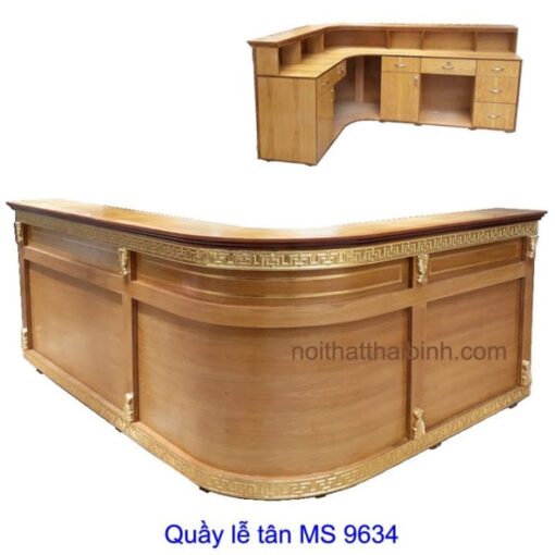 Quầy lễ tân góc MS 9634