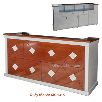 Quầy tiếp tân đẹp MS 1315 Giá bán = 11.000.000đ giảm còn = 9.000.000đ