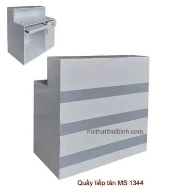 Quầy tiếp tân 1m MS 1344 Giá bán= 5.200.000đ giảm còn= 4.200.000đ