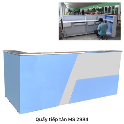 Quầy lễ tân đẹp hiện đại MS 2984