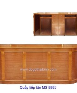 Quầy tính tiền  MS 8885 Size : 1m8 x 0m45 x 1m0 Giá: 8.100.000