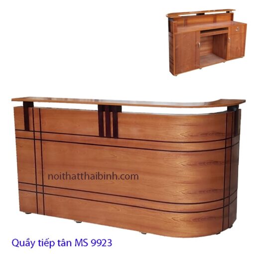Quầy tiếp tân dài 1m8 MS 9923 Giá bán = 7.000.000 đ