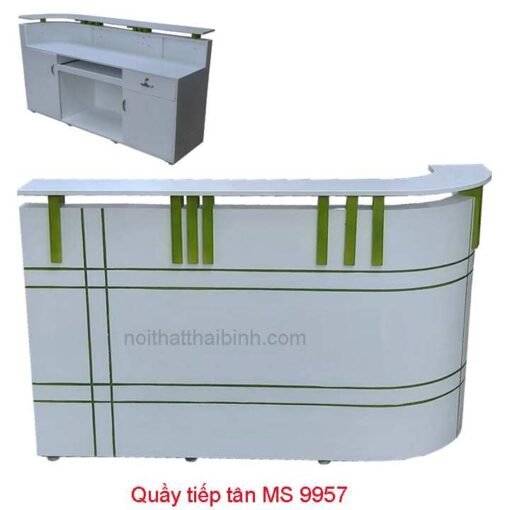 Quầy tiếp tân giá rẻ tphcm MS 9957 Giá bán= 4.500.000đ giảm còn= 4.000.000đ