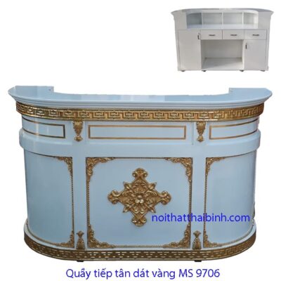 Quầy lễ tân nhà hàng MS 9706 Giá 1m6 = 16.000.000
