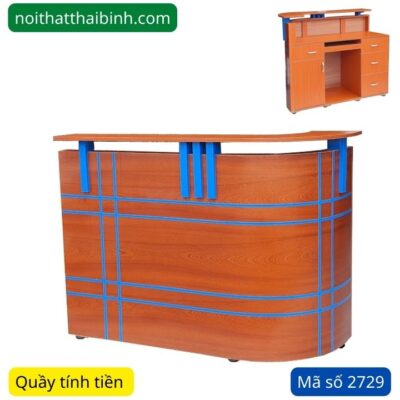 Quầy tiếp tân đẹp giá rẻ MS 2729