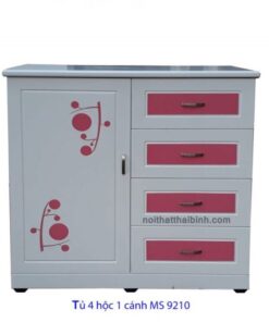 Tủ áo lùn 1 cánh 4 hộc kéo MS 9210 Giá 1m2 = 3.500.000