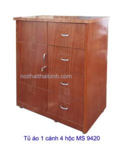 Tủ áo 1 cánh 4 hộc MS 9420 Giá 1m2 = 3.500.000