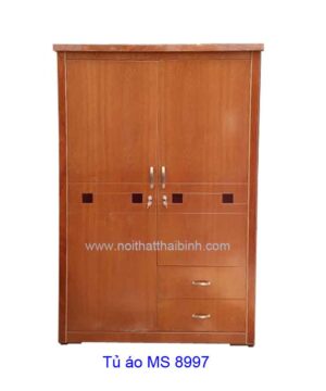 Tủ áo gỗ phủ vân gỗ xoan đào MS : 8997