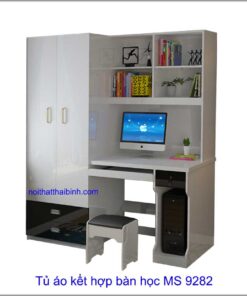 Bàn học kết hợp tủ áo MS 9282 Giá 1m4 =6.500.000
