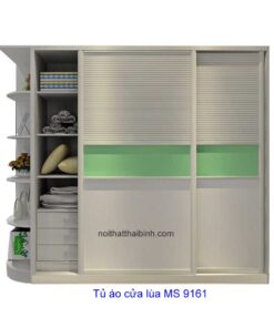 Tủ áo cửa lùa MS 9161 Giá 2m0 = 9.500.000
