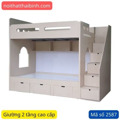Giường 2 tầng cao cấp MS 2587
