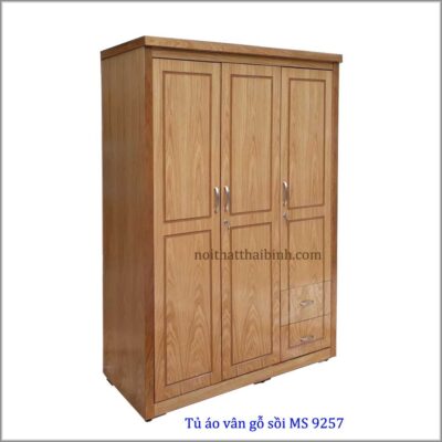 Tủ áo vân gỗ sồi MS 9257 Giá 1m6 = 6.800.000đ