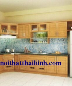 Tủ bếp gỗ sồi MS 1185  GIÁ : 4.500.000 md