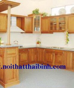 Tủ bếp gỗ gõ đỏ MS 1199  GIÁ : 6.300.000 md