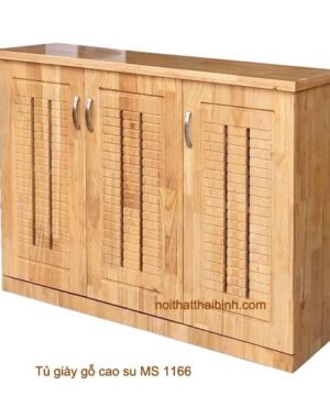 Tủ giầy gỗ cao su MS 1166 Giá bán = 3.000.000 đ