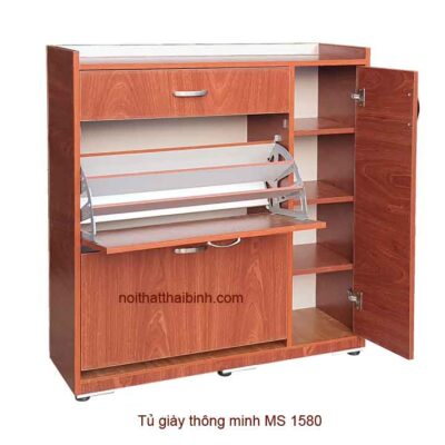 Tủ giày thông minh cửa lật MS 1580 Giá bán= 2,700,000đ giảm còn= 2,200,000đ