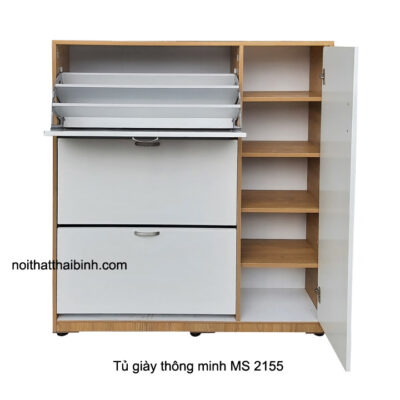 Mẫu tủ giày thông minh đẹp MS 2155