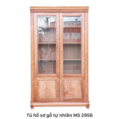 Tủ gỗ đựng tài liệu gỗ tự nhiên MS 2956 | GIAO HỎA TỐC TPHCM