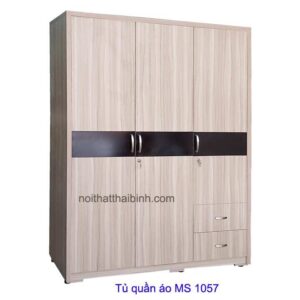 Tủ quần áo gỗ melamine MS 1057 Giá bán = 6.500.000 đ
