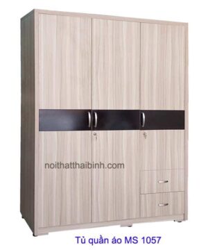 Tủ quần áo gỗ melamine MS 1057 Giá bán = 6.500.000 đ