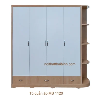 Tủ quần áo 4 cánh hiện đại MS 1120 Giá bán = 8.500.000 đ