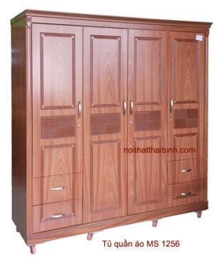 Tủ quần áo 2 mét MS 1256 Giá bán = 9.500.000 đ giảm còn = 8.500.000 đ
