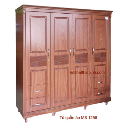 Tủ quần áo 2 mét MS 1256 Giá bán = 9.500.000 đ giảm còn = 8.500.000 đ