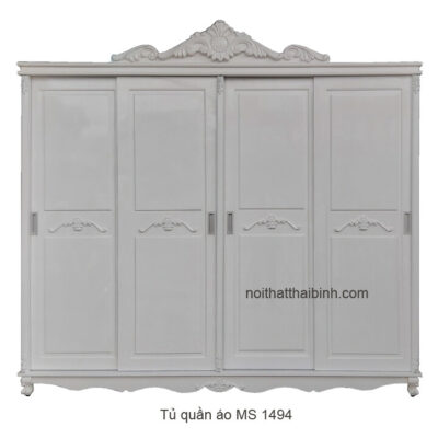 Tủ quần áo 4 cánh cửa lùa MS 1494 Giá bán= 15,000,000đ giảm còn= 13,500,000đ
