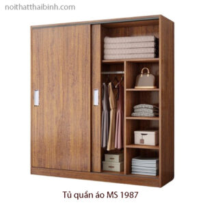 Tủ quần áo cửa lùa hiện đại MS 1987