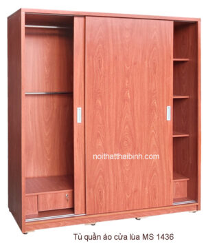 Tủ quần áo 2 cánh lùa MS 1436 Giá bán= 9.000.000đ giảm còn= 8.000.000đ