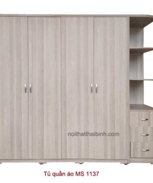 Tủ quần áo 2m4 MS 1137 Giá bán= 14.000.000đ giảm còn= 12.000.000đ