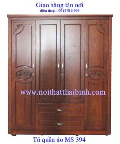 Tủ áo gỗ cn xoan 4 cánh 1m8 MS : 394 Giá :  2m0 = 7.600.000