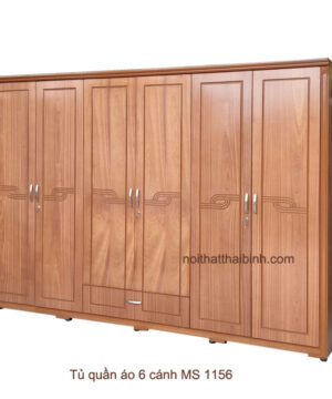 Tủ quần áo 6 cánh MS 1156 Giá bán = 14.000.000 đ