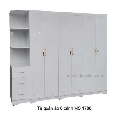 Tủ quần áo 6 cánh MS 1788