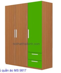 Tủ quần áo MS 9817 Giá 1m6 = 6.500.000