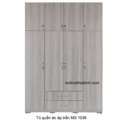 Tủ quần áo áp trần cao cấp MS 1036 Giá bán = 12.500.000 đ
