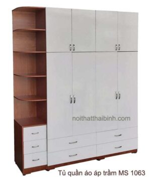 Tủ quần áo áp trần MS 1063 Giá bán = 14.500.000 đ