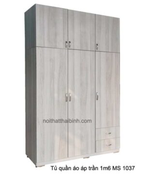 Tủ quần áo áp trần 1m6 MS 1037 Giá bán = 10.000.000 đ