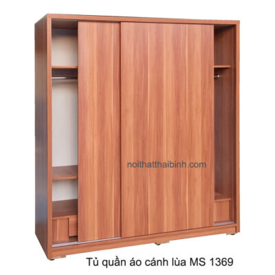 Tủ quần áo cánh lùa MS 1369 Giá bán= 8.000.000đ giảm còn= 7.000.000đ