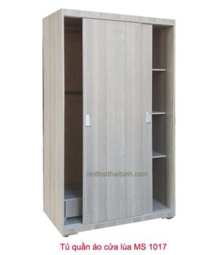 Tủ quần áo cửa lùa nhỏ MS 1017 Giá bán = 4.000.000 đ