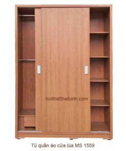 Tủ quần áo 2 buồng cánh lùa MS 1559 Giá bán= 6,500,000đ giảm còn= 5,500,000đ