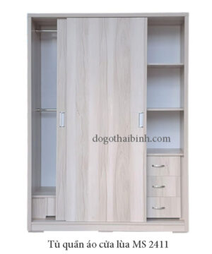 Tủ quần áo cửa lùa đẹp MS 2411