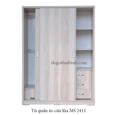 Tủ quần áo cửa lùa đẹp MS 2411